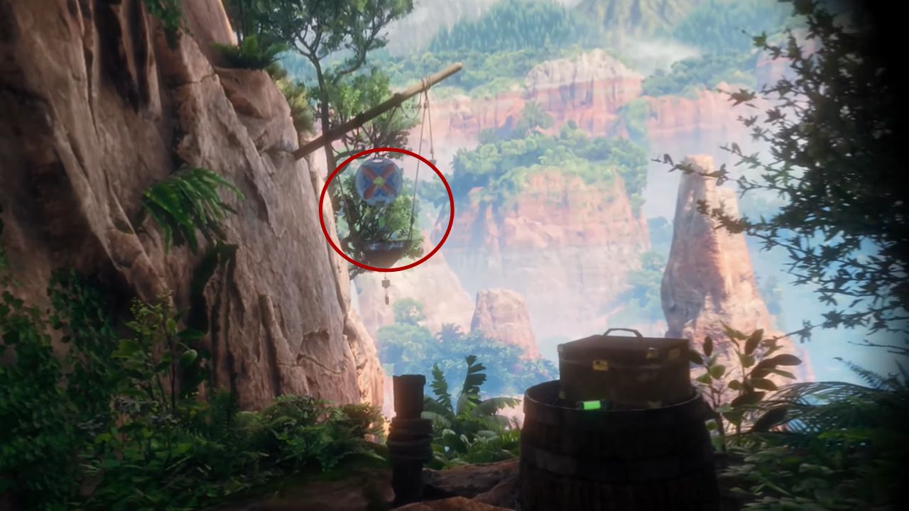 The fifth Pilgrim's Trail warning beacon location in Horizon Call Of The Mountain.