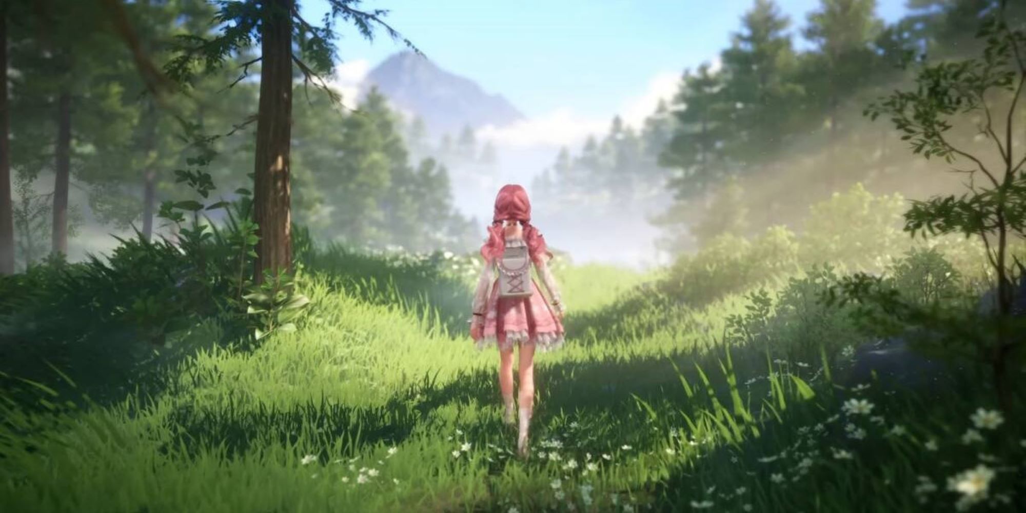Infinity Nikki, player character walking through the fields