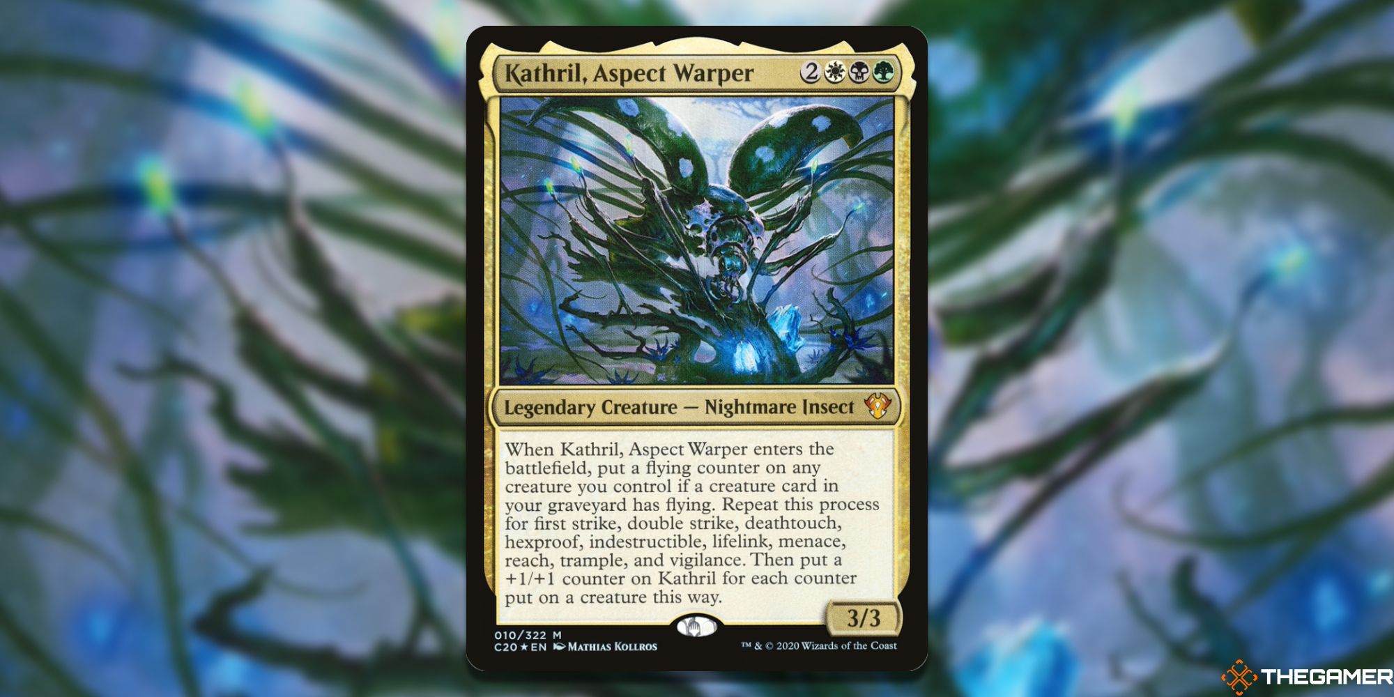 Image of the Kathril, Aspect Warper card in Magic: The Gathering, with art by Mathias Kollros