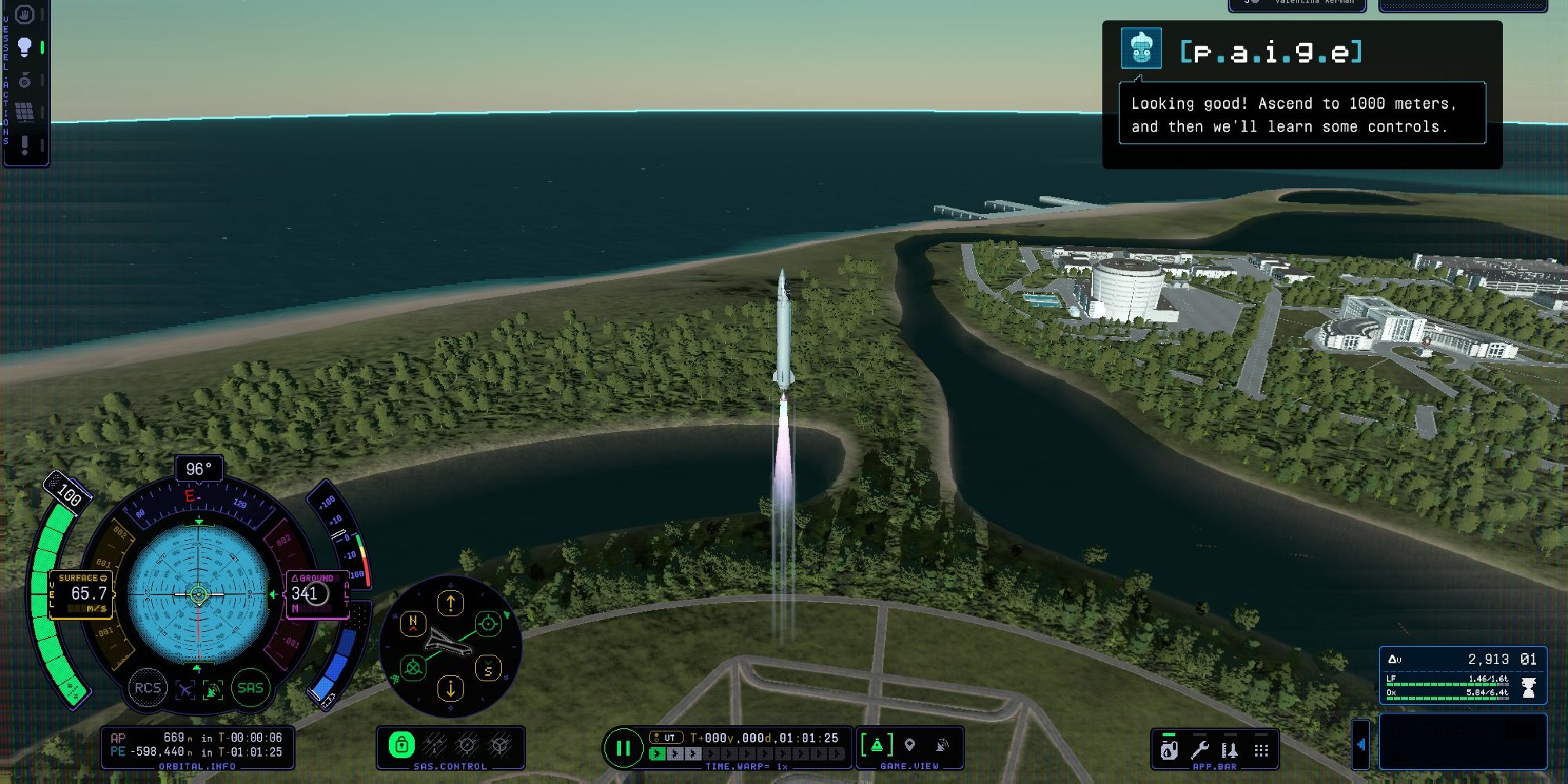 Kerbal Space Program 2 запускает первую ракету