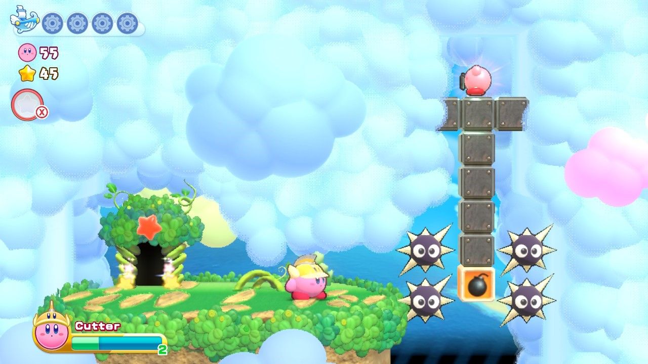 Kirby Nutty Noon Stage One Life-Up Star Door