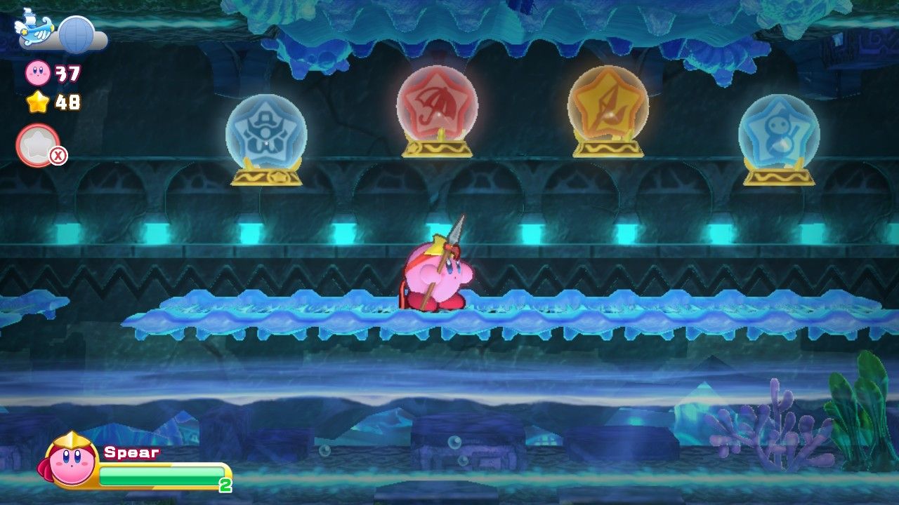 Kirby Onion Ocean Stage Five Four Copy Abilities