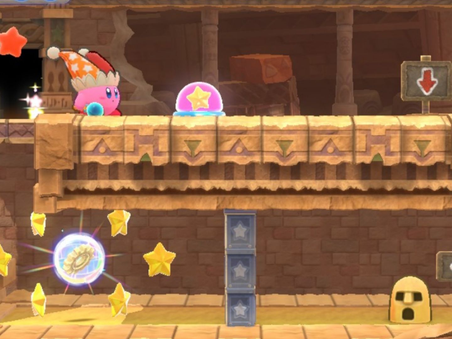 Kirby Raisin Ruins Stage Four First Energy Sphere