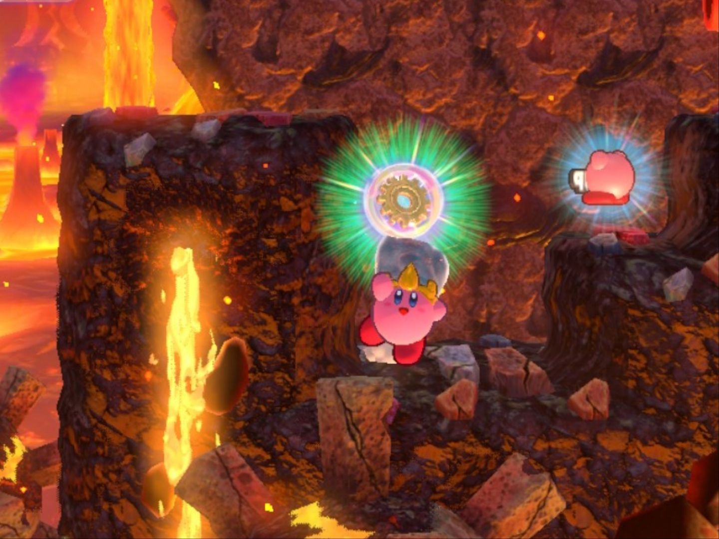 Kirby's Return To Dream Land Deluxe Dangerous Dinner Stage One Third Energy Sphere