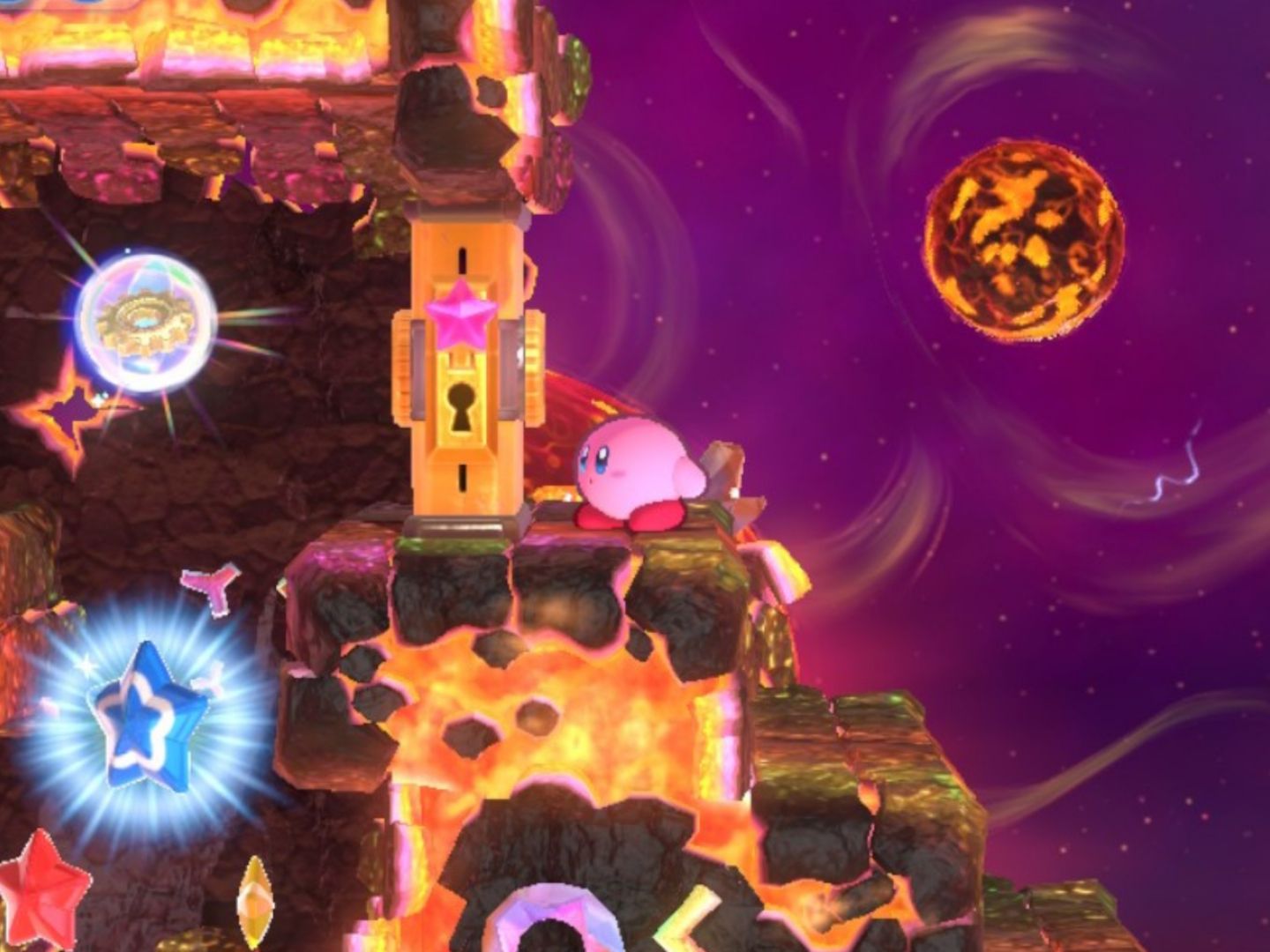 Kirby's Return To Dream Land Deluxe Dangerous Dinner Stage Three Third Energy Sphere