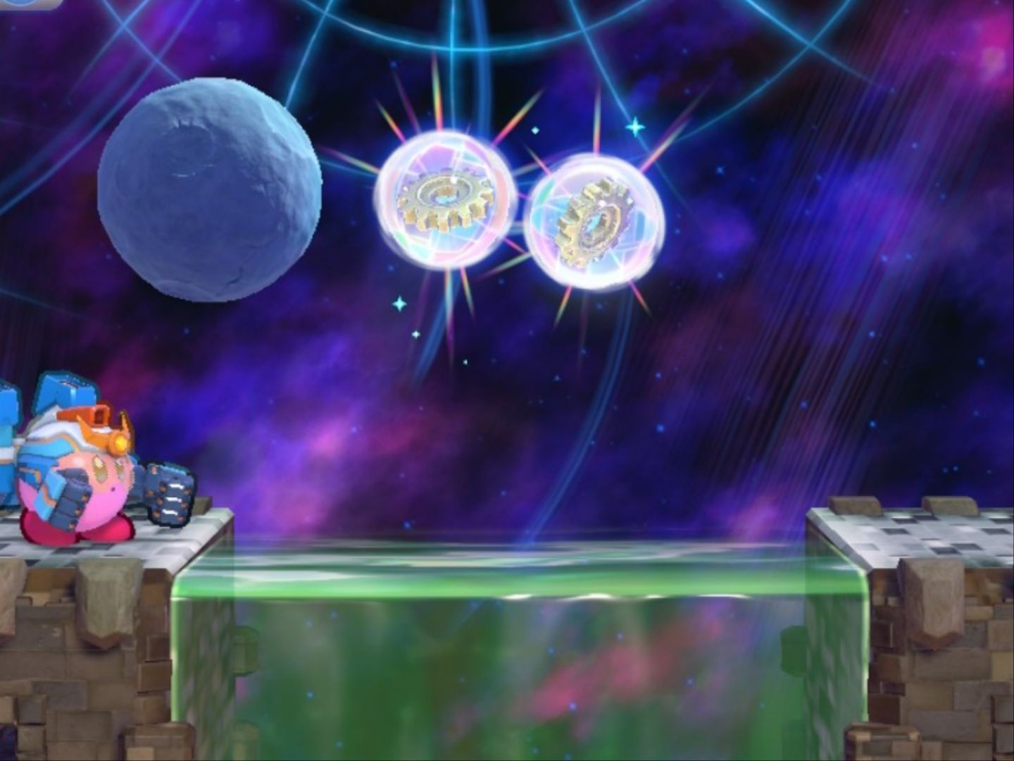 Kirby's Return To Dream Land Deluxe Egg Engines Stage Three Last Two Energy Spheres