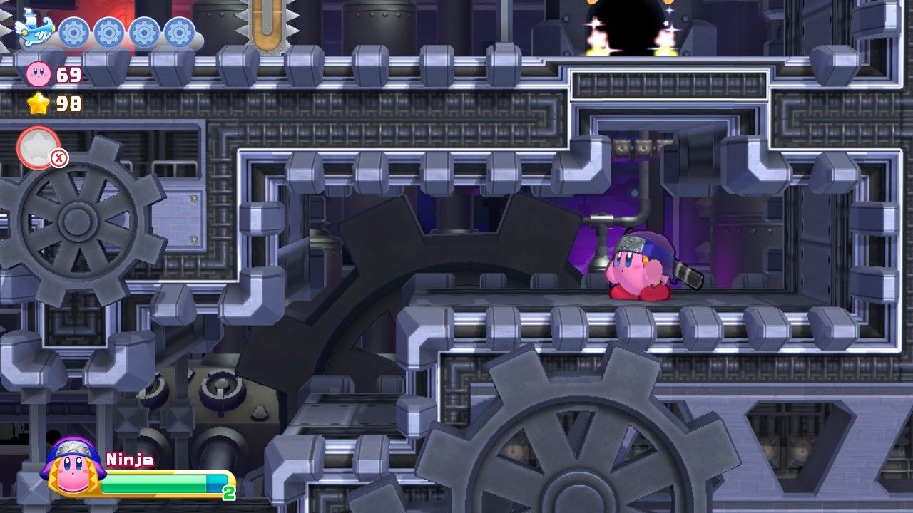 Kirby's Return To Dream Land Deluxe Egg Engines Stage Two Third Section