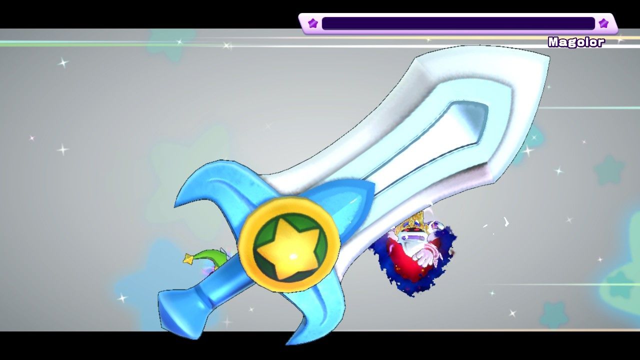 Kirby's Return To Dream Land Deluxe Кирби использует Ультра Меч на Магалоре