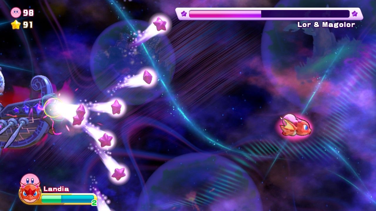 Kirby's Return To Dream Land Deluxe Лор атакует сзади
