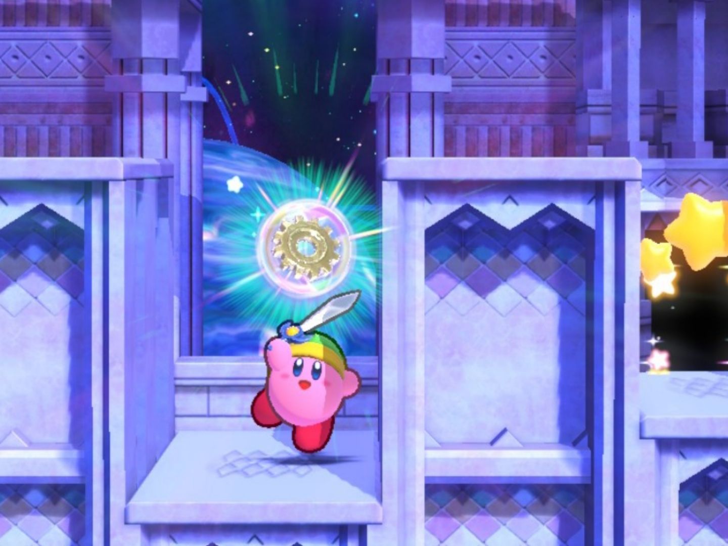 Kirby's Return To Dream Land Deluxe Nutty Noon Stage Five First Energy Sphere
