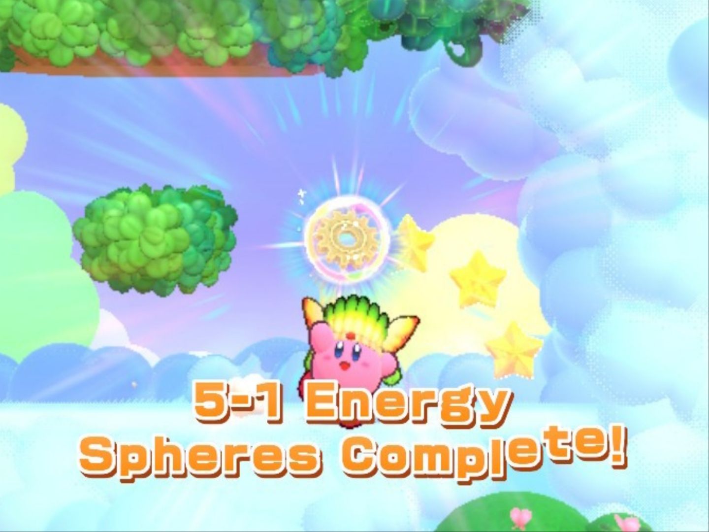 Kirby's Return To Dream Land Deluxe Nutty Noon Stage One Final Energy Sphere