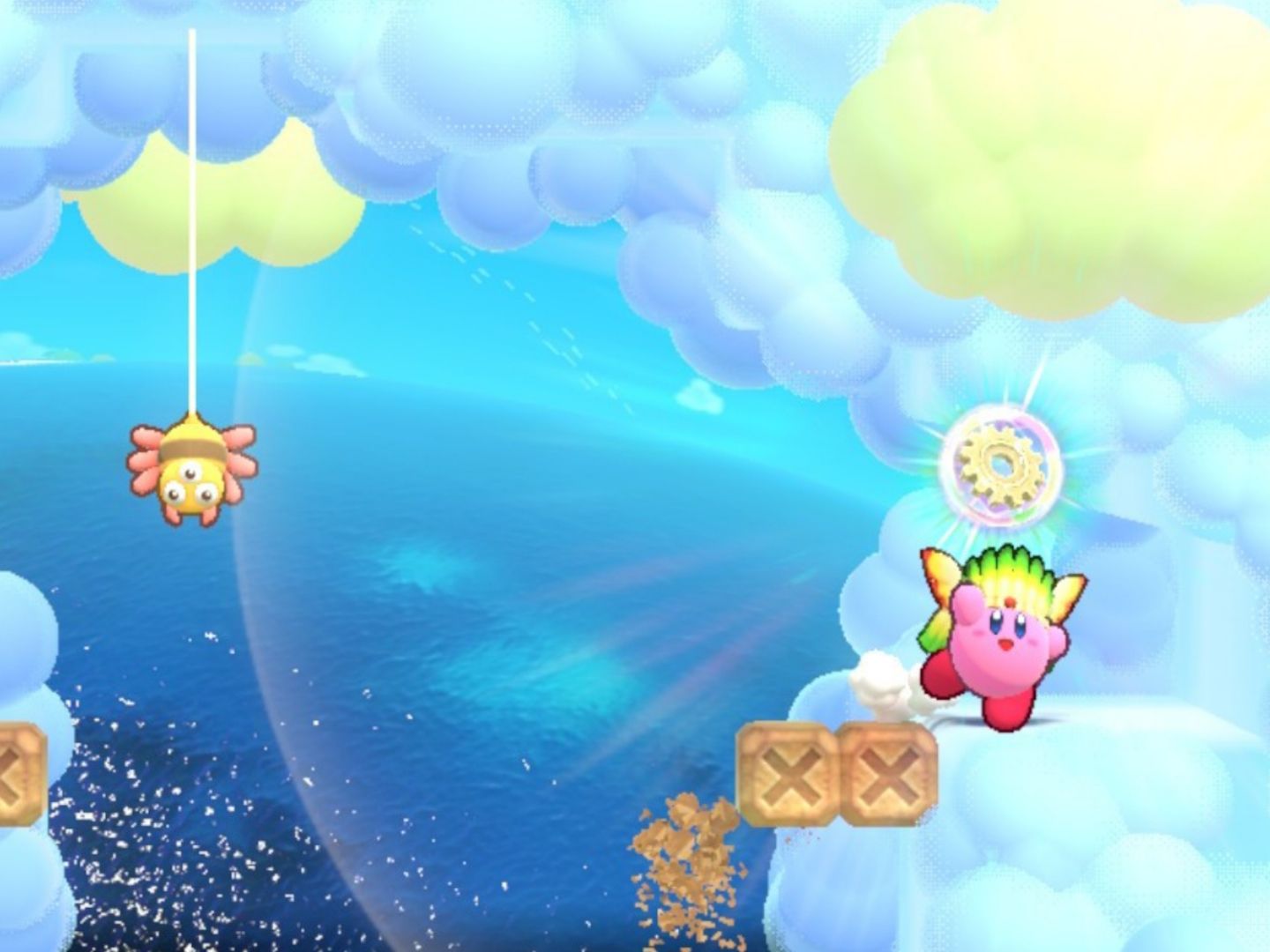 Kirby's Return To Dream Land Deluxe Nutty Noon Stage One First Energy Sphere