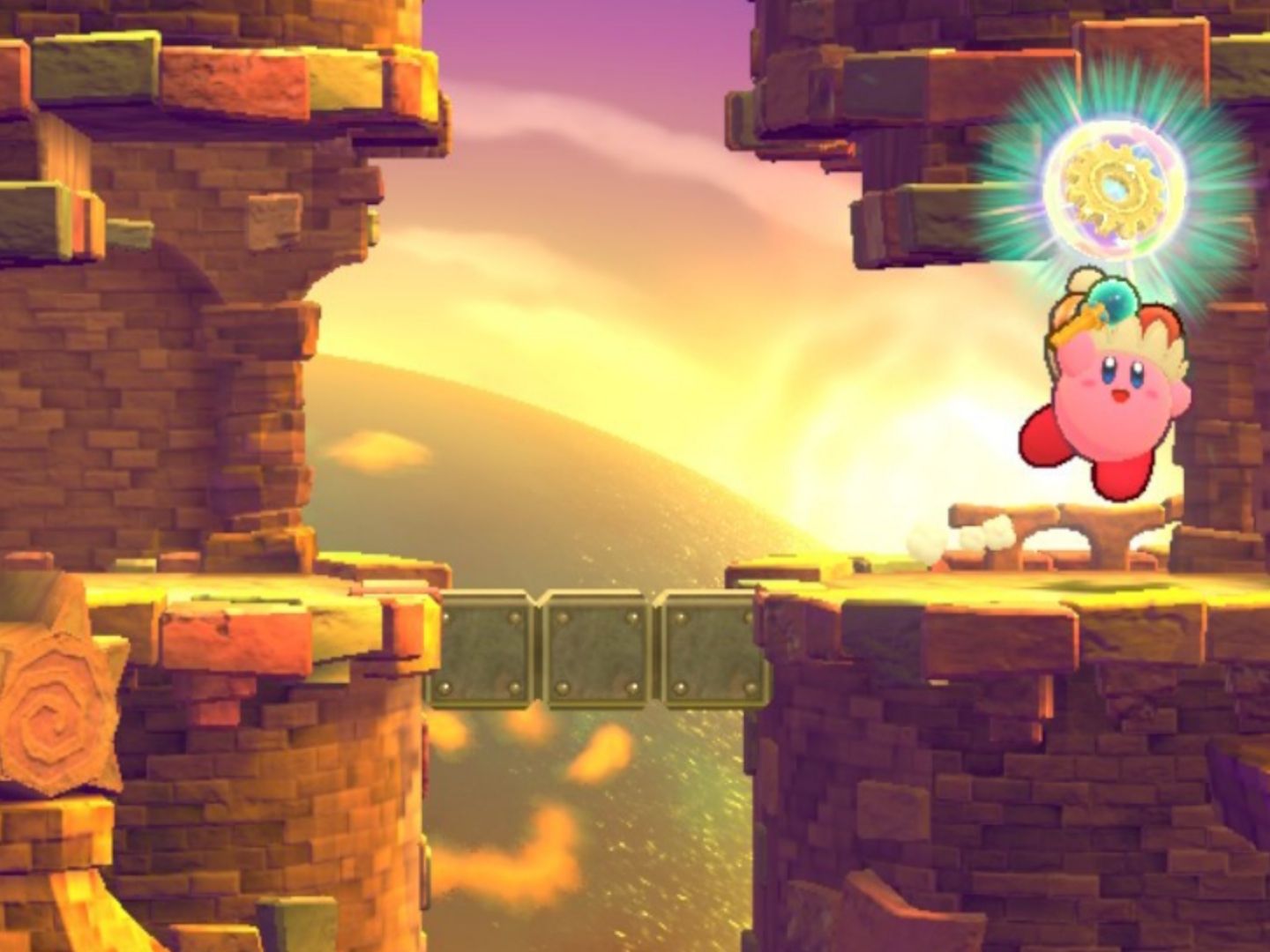 Kirby's Return To Dream Land Deluxe Nutty Noon Stage Three First Energy Sphere