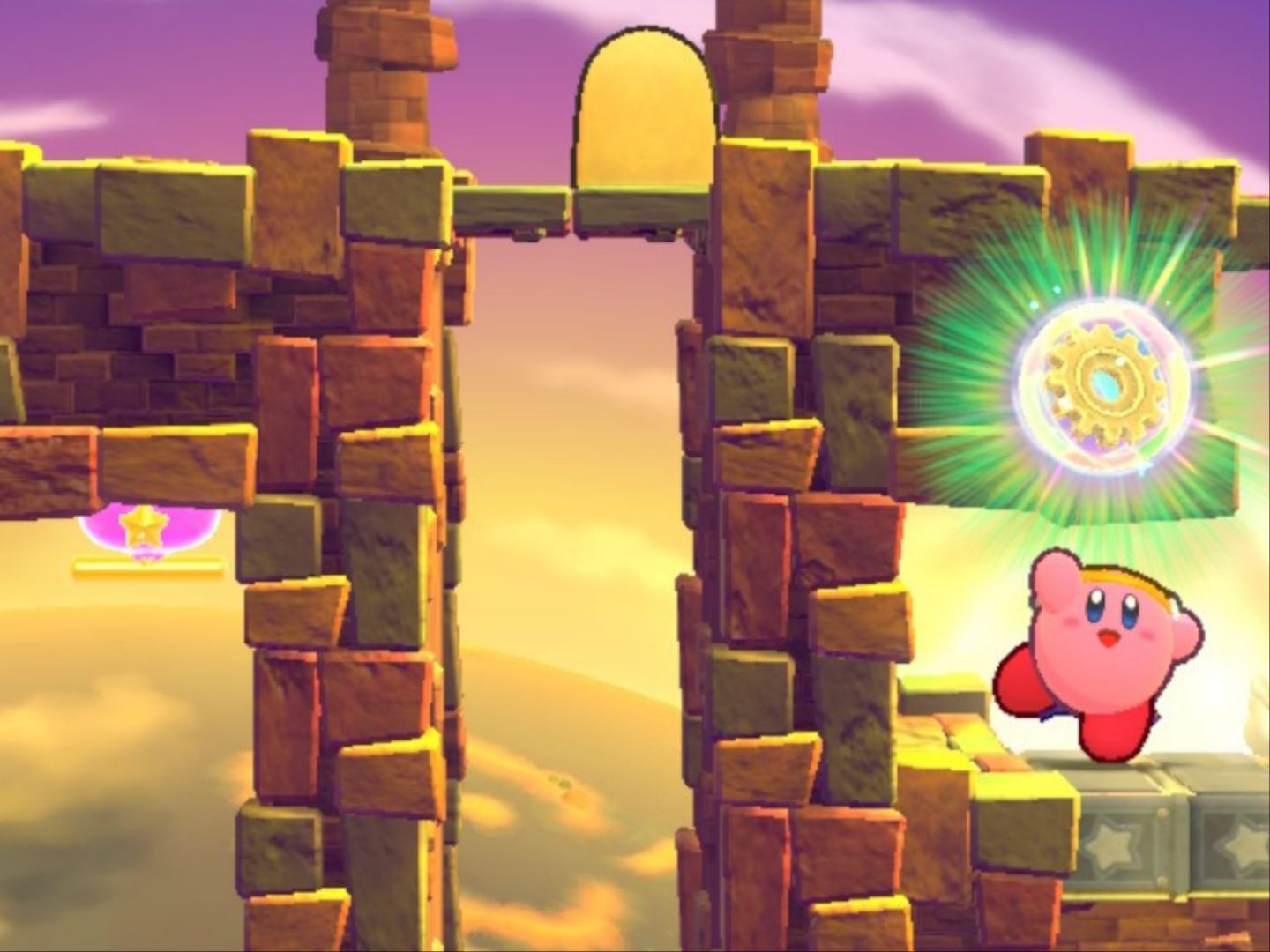 Kirby's Return To Dream Land Deluxe Nutty Noon Stage Three Third Energy Sphere