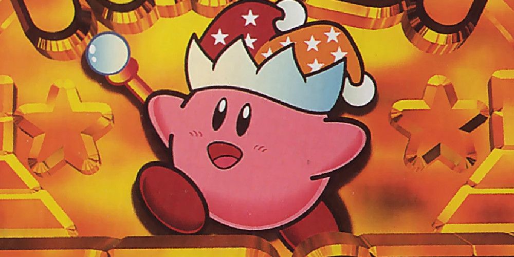 Kirby Super Star Cover Zoomed In On Kirby In Beam Suit