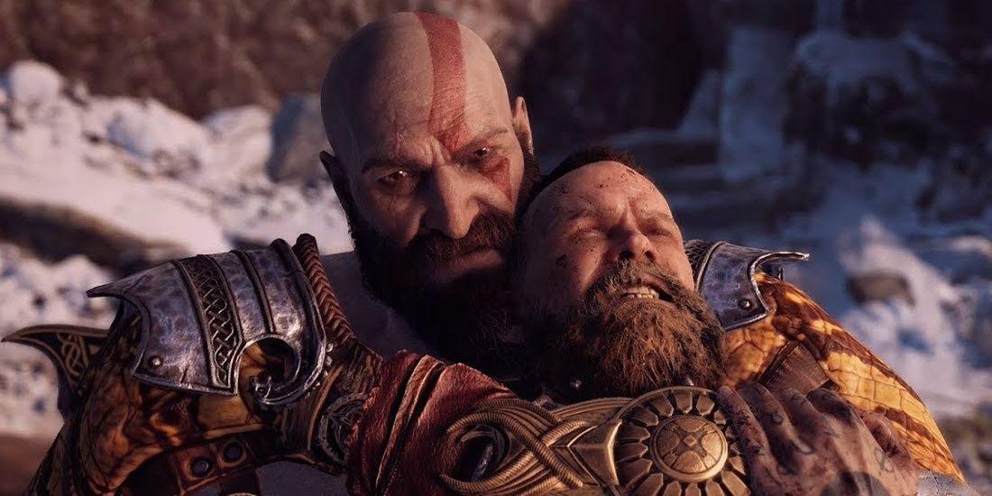 Kratos Tue Baldur À La Fin Du Dieu De La Guerre Protégeant Freya