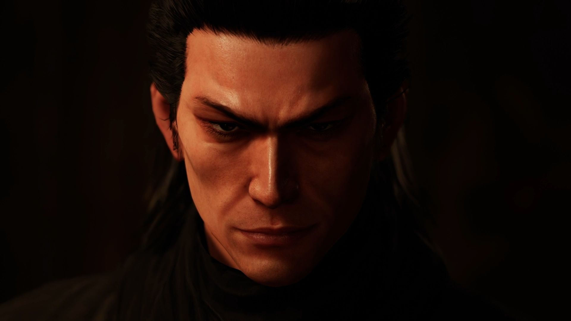 Like A Dragon Ishin, Chapter 5, Izo looking straight at the camera