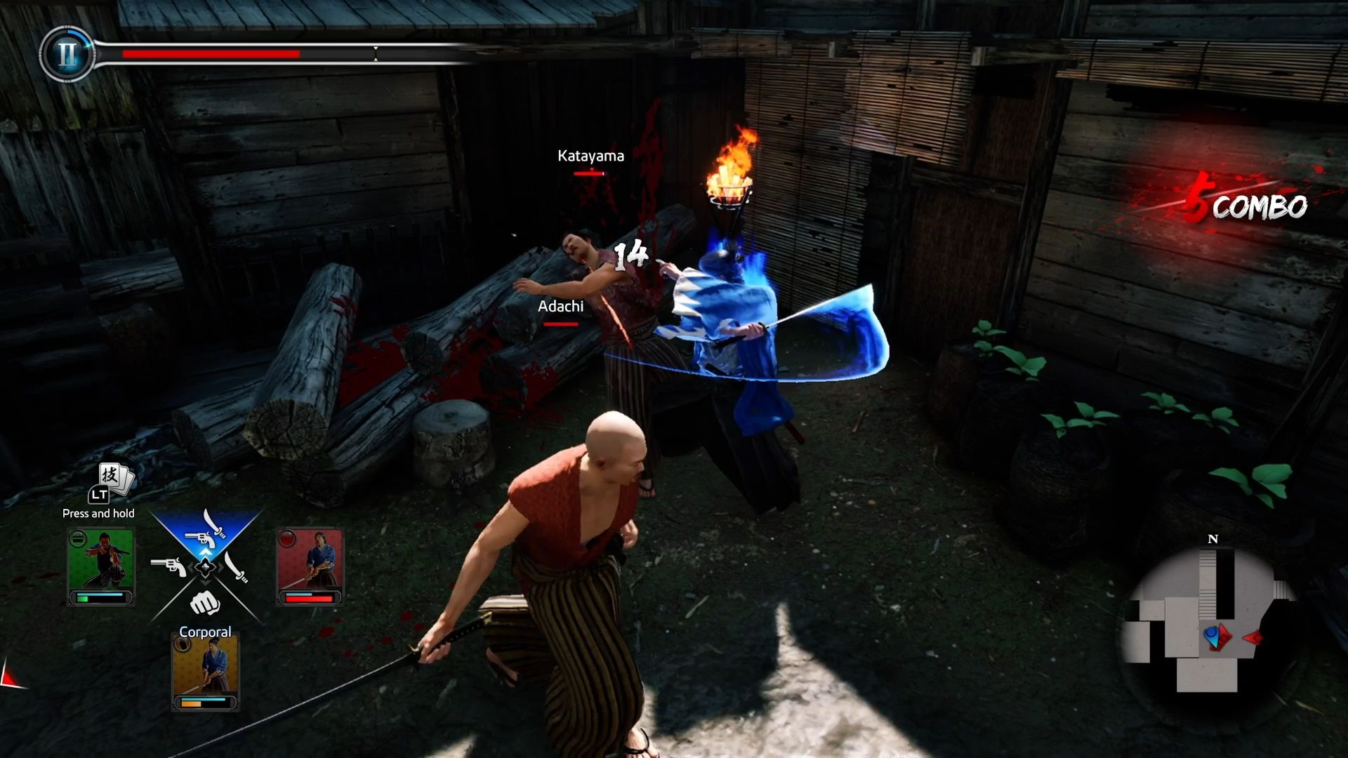 Like A Dragon Ishin, Fighting the kidnappers