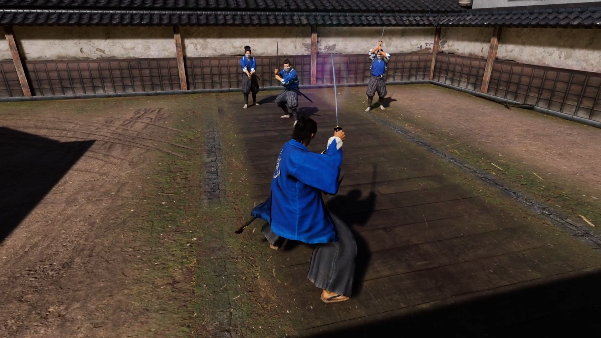 Like A Dragon Ishin, Ryoma battling through the Shinsengumi