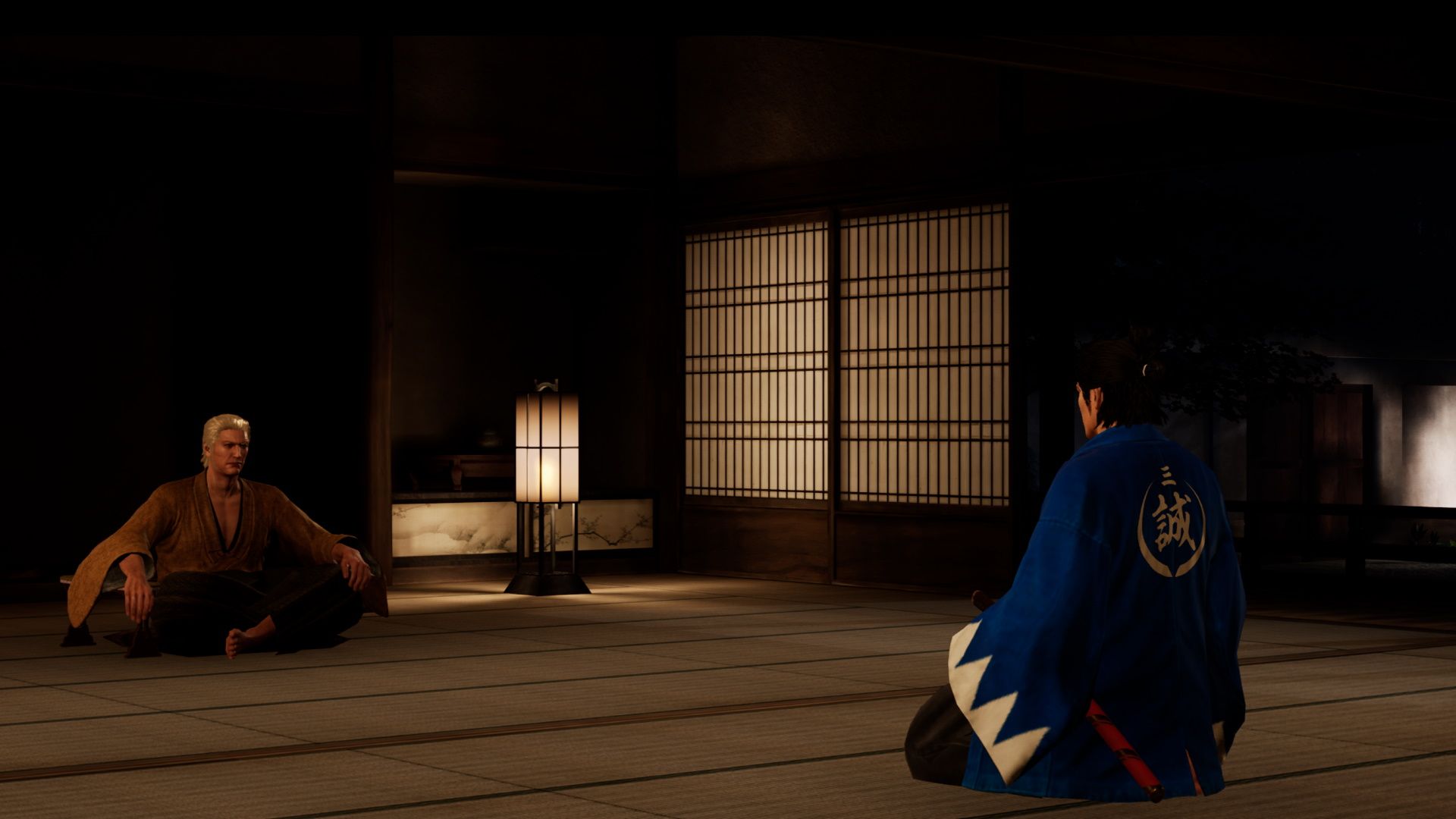 Like A Dragon Ishin, Ryoma talking to Saigo