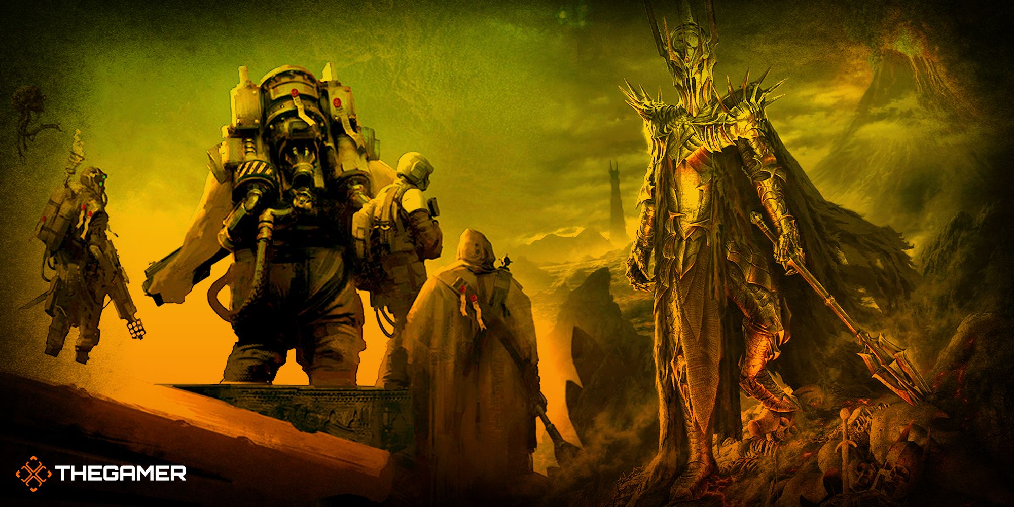 Lord of the Rings Sauron in Warhammer 40000 Darktide