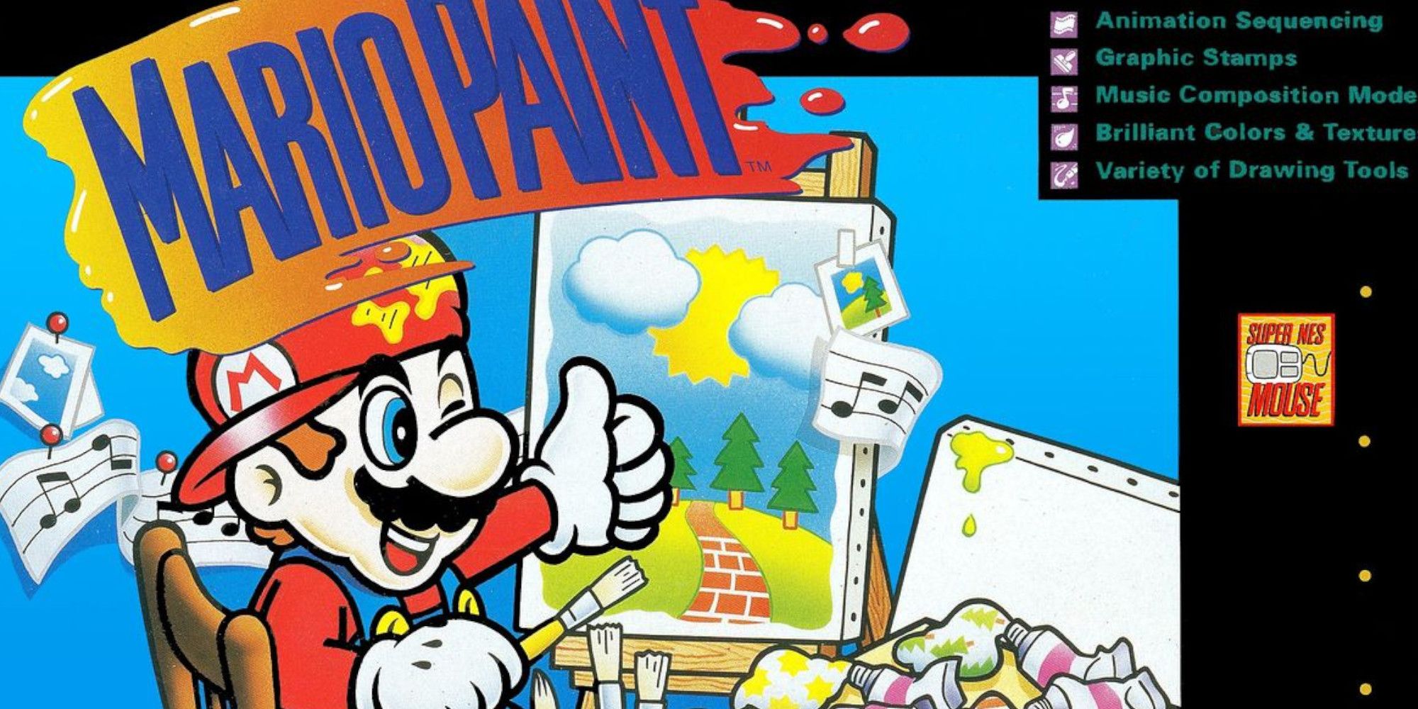 The cover art of Mario Paint