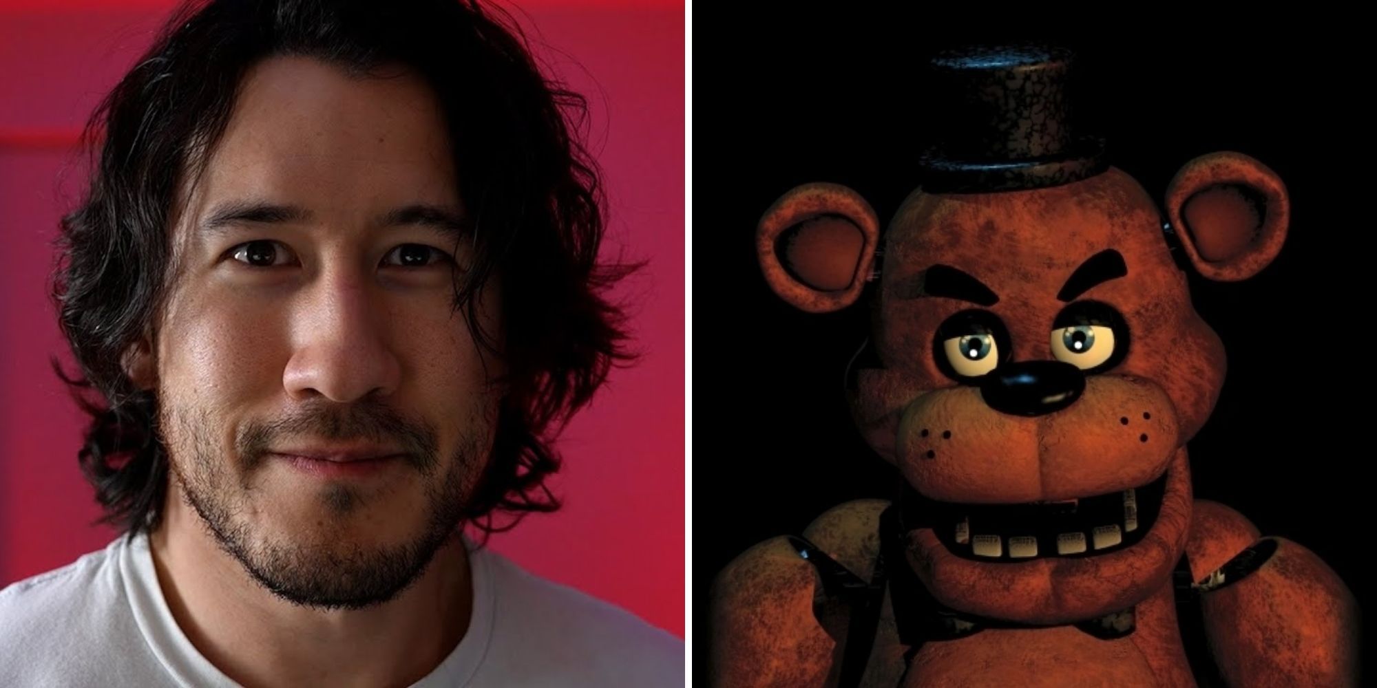 Someone taped a photo of Markiplier to the FNAF poster at our theater :  r/Markiplier