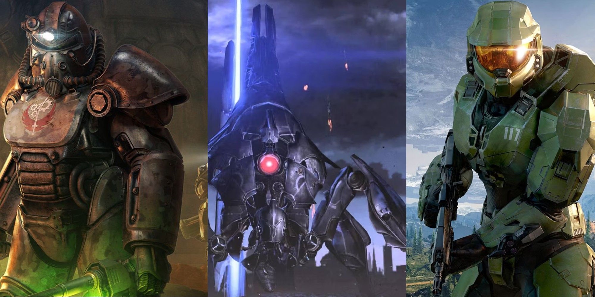 Brotherhood Of Steel Knight, A Reaper, And Masterchief