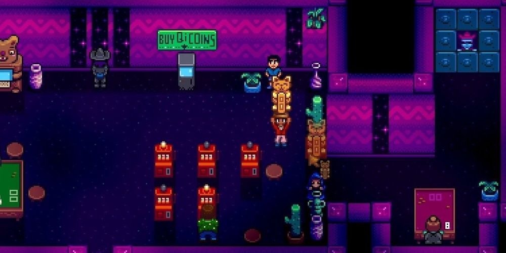 An exclusive backroom casino in Stardew Valley the video game