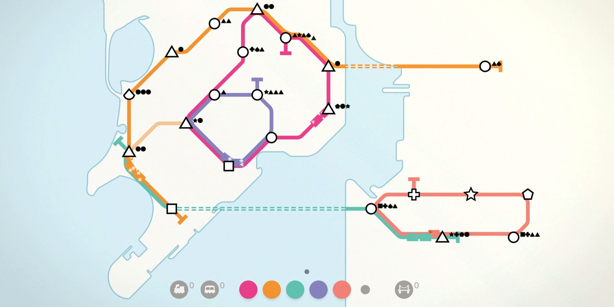 Mini Metro: Railway Lines Of A Simplified City Map