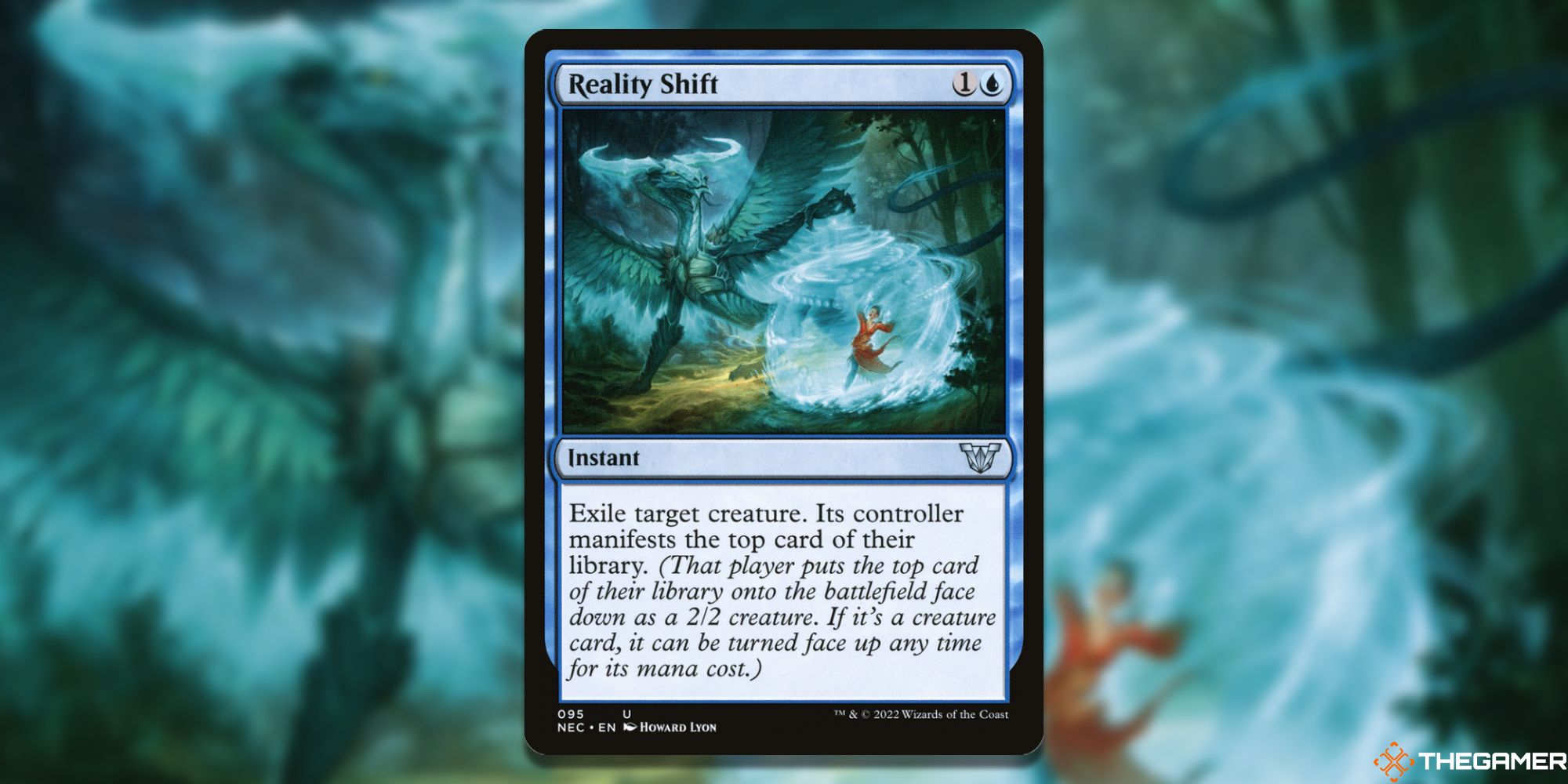 Image of the Reality Shift card in Magic: The Gathering, with art by Howard Lyon