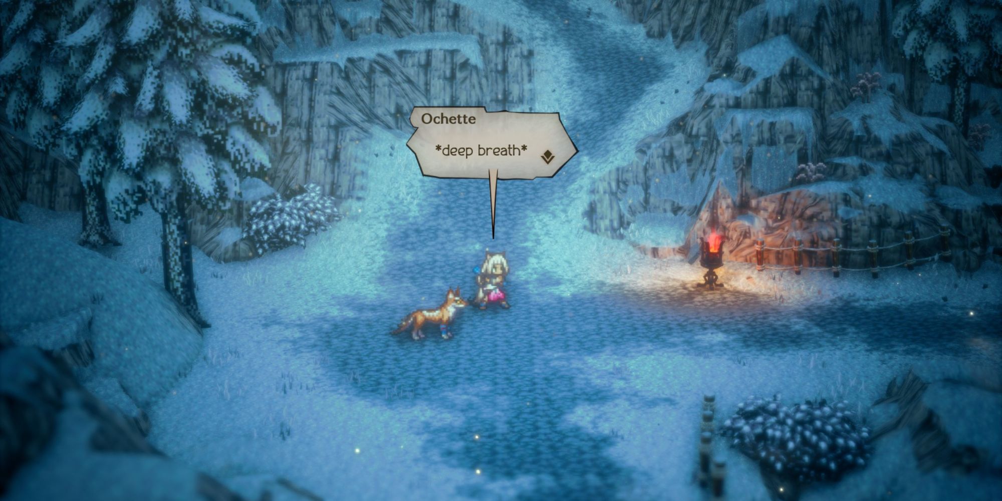 Octopath Traveler 2 — Очетте собирается вызвать сугроб