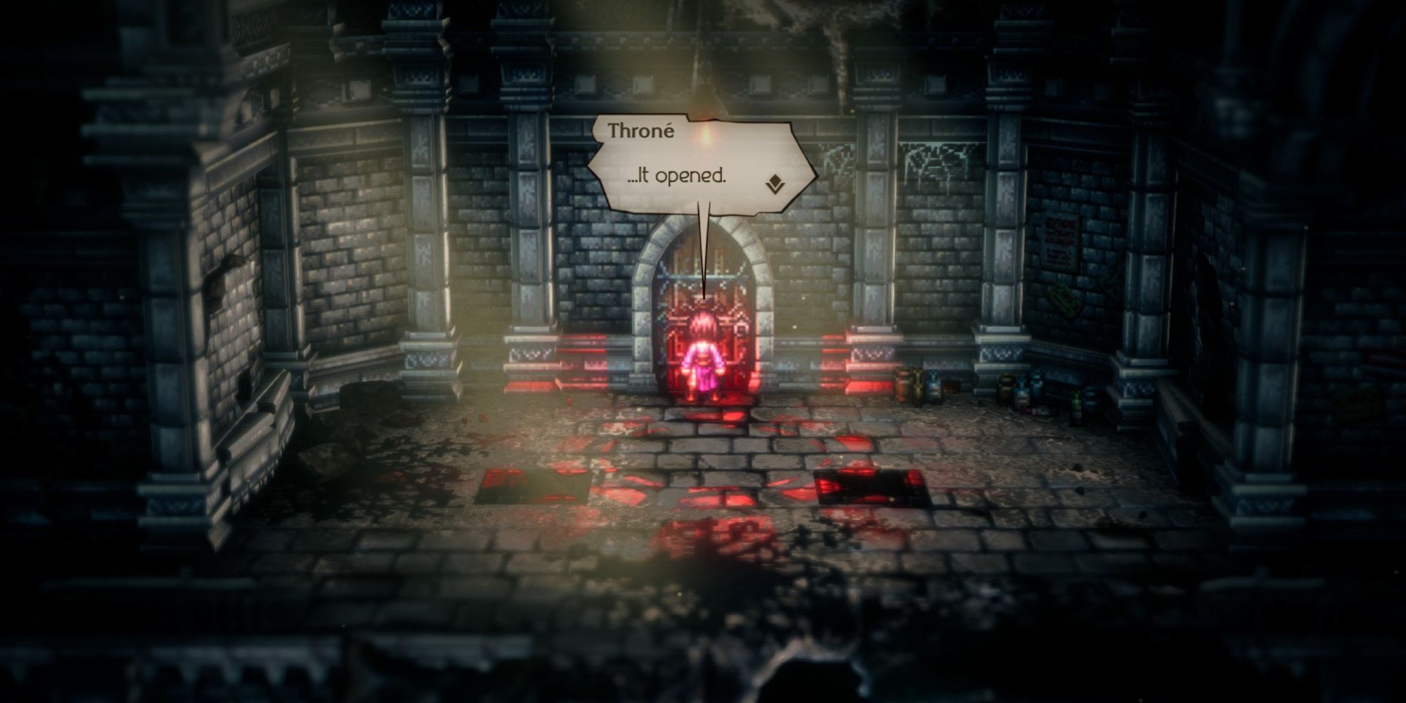 Octopath Traveler 2 — Трон открывает запертую дверь с самого начала игры