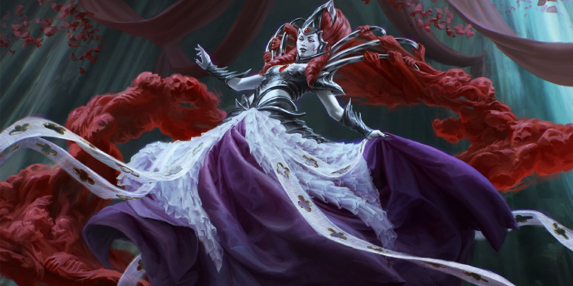 Image of the Olivia Crimson Bride card in Magic: The Gathering, with art by Anna Steinbauer