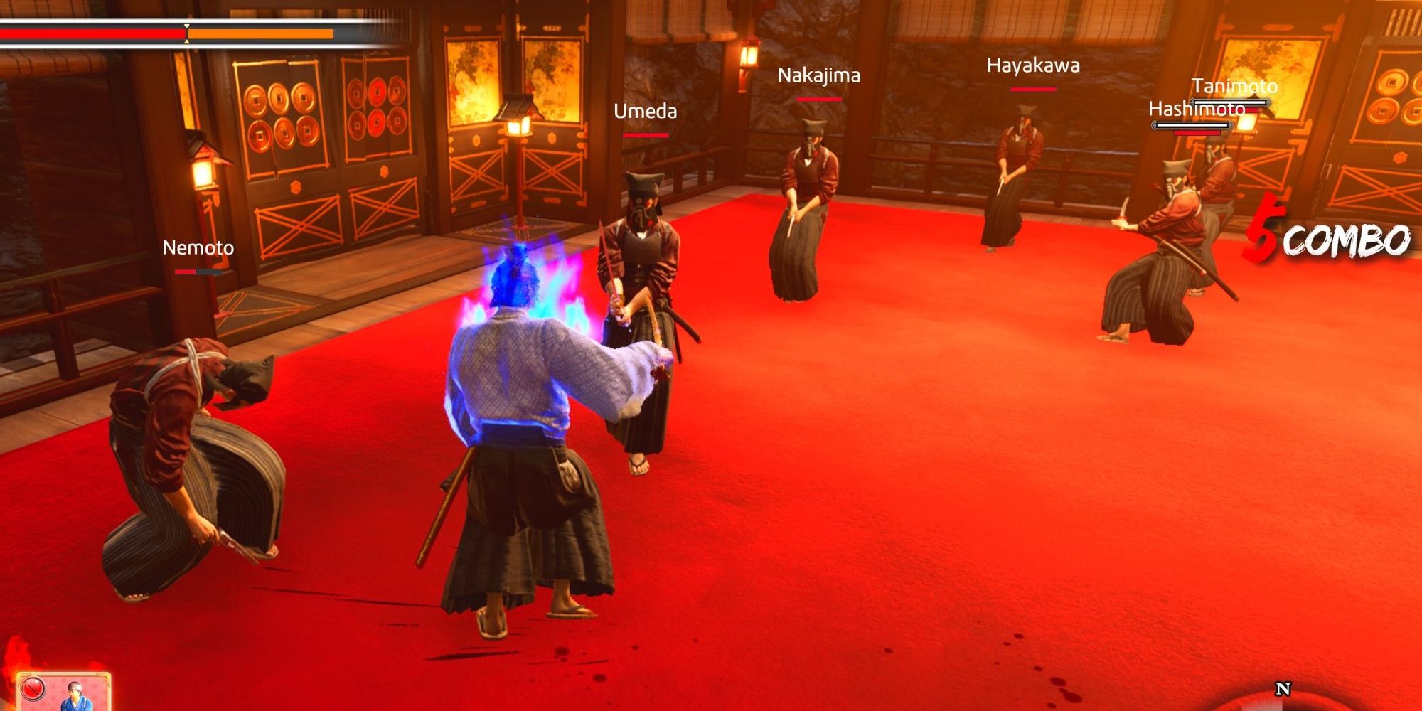 One of the later Battle Dungeons in Like A Dragon: Ishin.