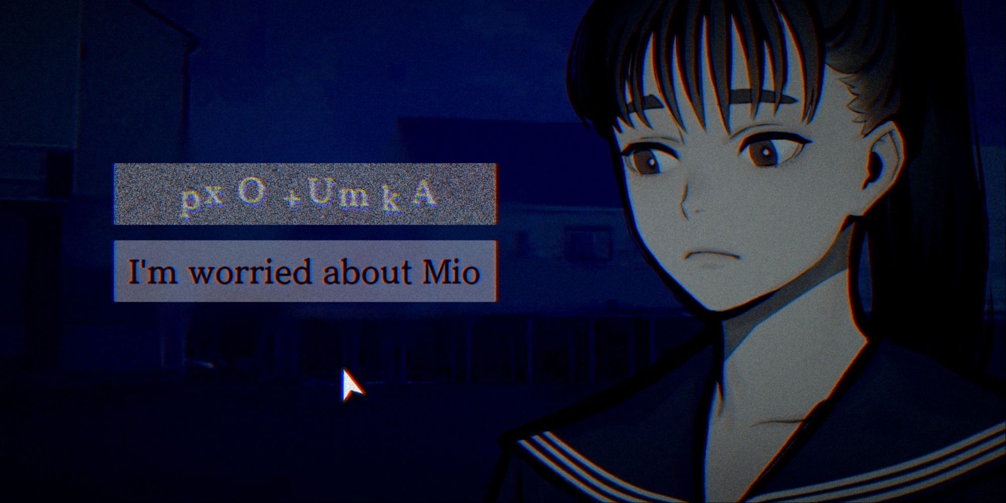 Paranormasight - Yakko worried about Mio