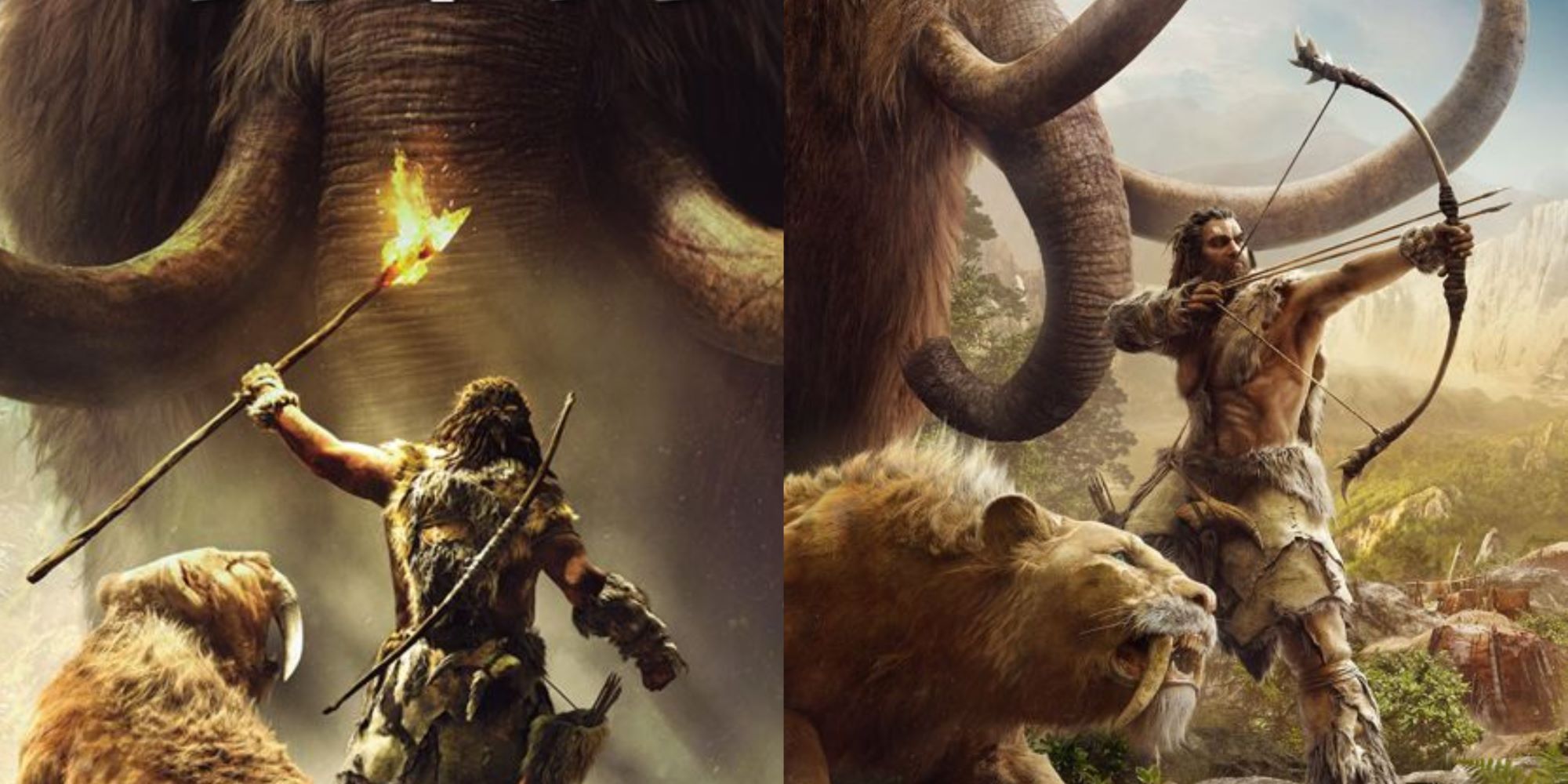 prehistory in video games featuring far cry primal cover and promo art