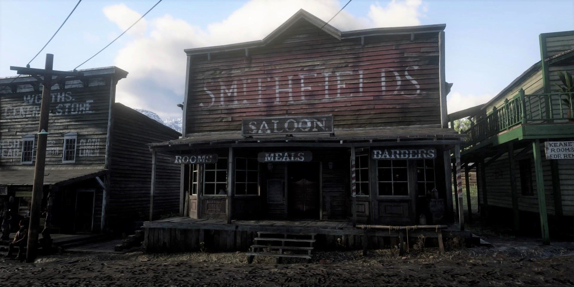 An image of the Saloon in Valentine from Red Dead Redemption 2