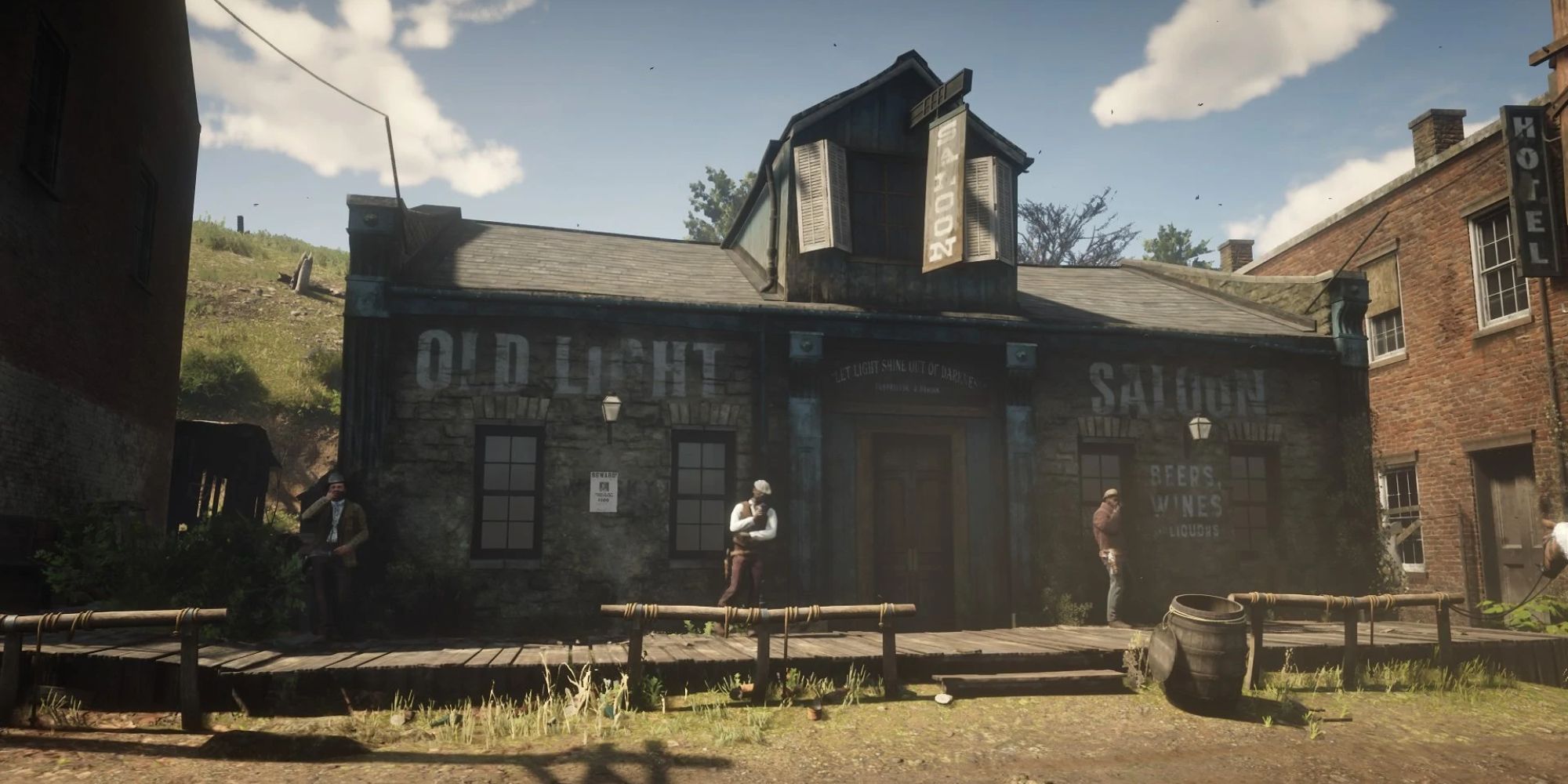 An image of the Van Horn Trading Post Saloon from Red Dead Redemption 2