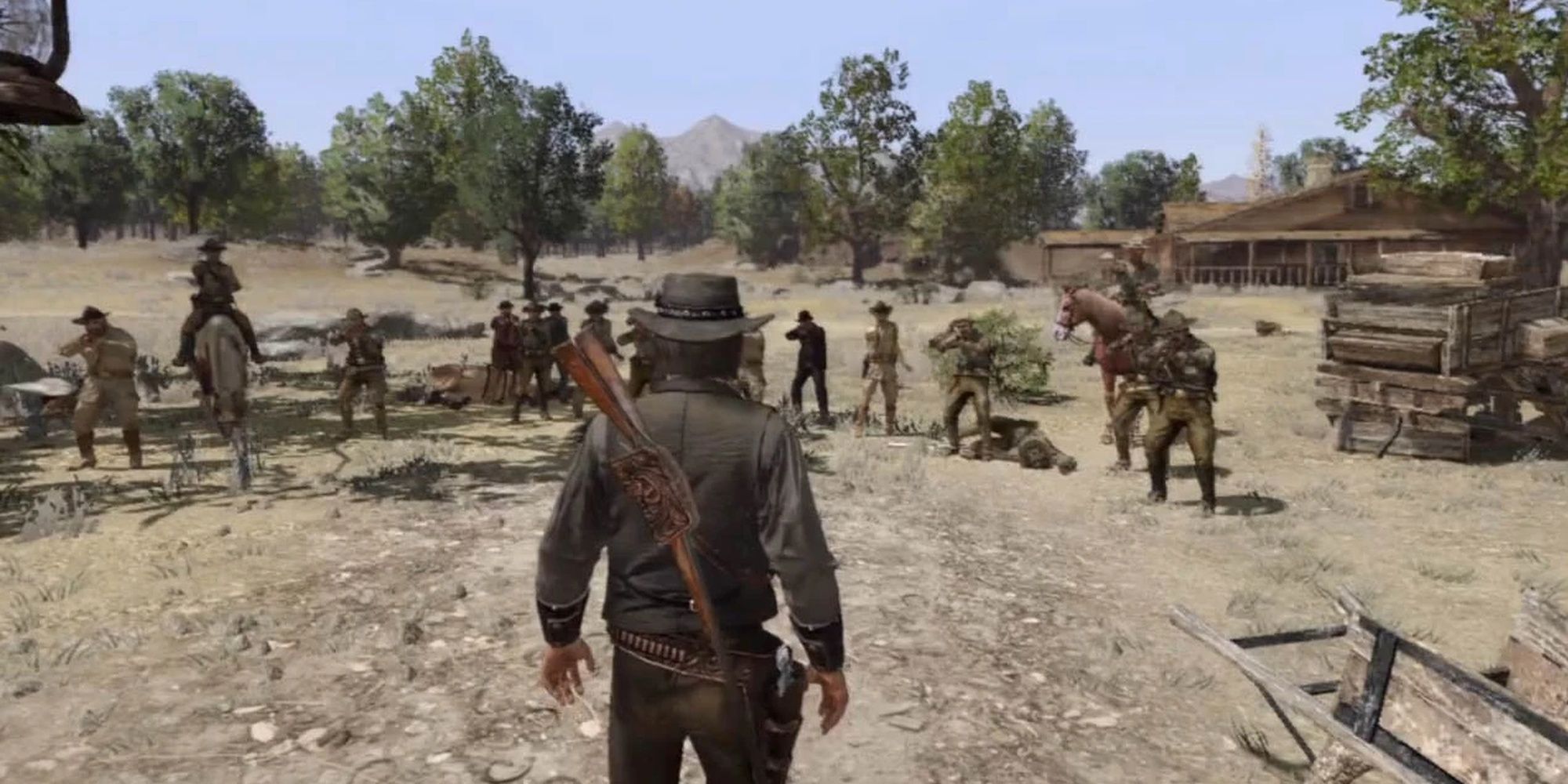 Red Dead Redemption: John Marsten Facing Off Against Government Troops