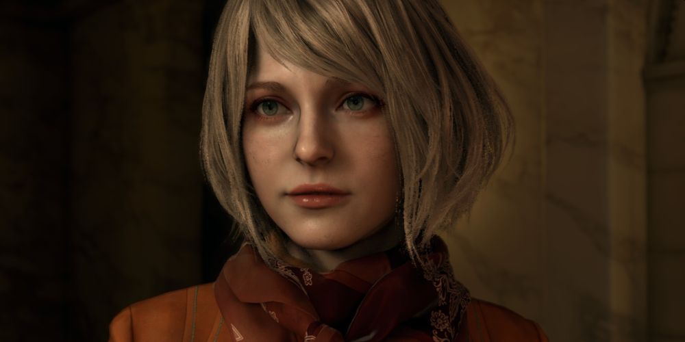 close-up of Ashley Graham in Resident Evil 4 Remake