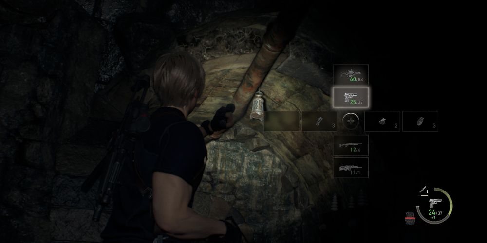 the gem cask in the castle dungeon in resident evil 4 remake