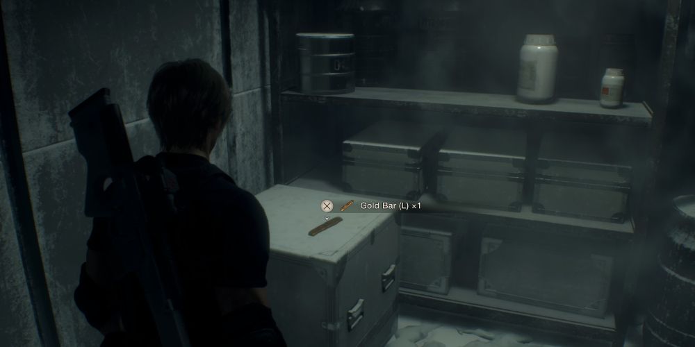 a gold bar in the freezer in resident evil 4 remake
