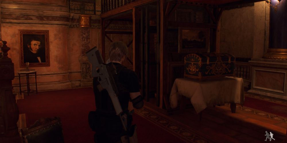the hidden treasure chest in the castle salazar gallery in resident evil 4 remake