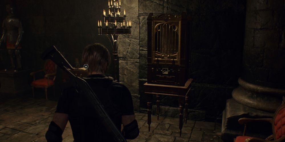 the chest containing the golden egg in the castle in resident evil 4 remake