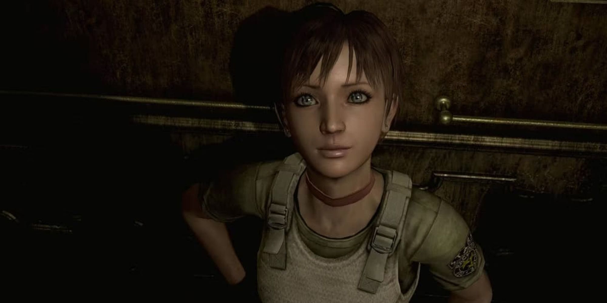 Rebecca Chambers smiles in Resident Evil Zero