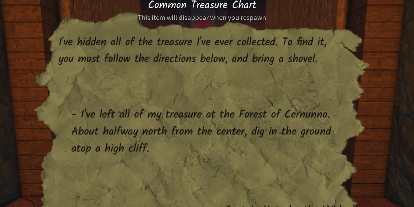 Roblox Arcane Odyssey Treasure Chart On Screen