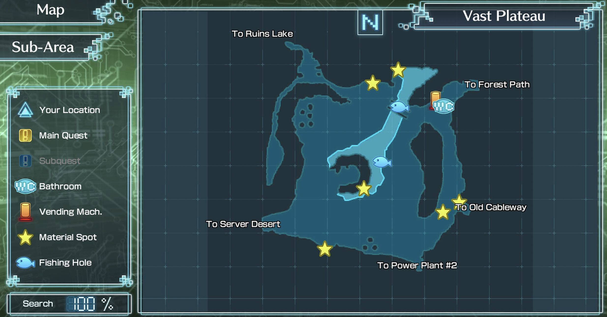 Digimon World: Next Order Nigh Plains map