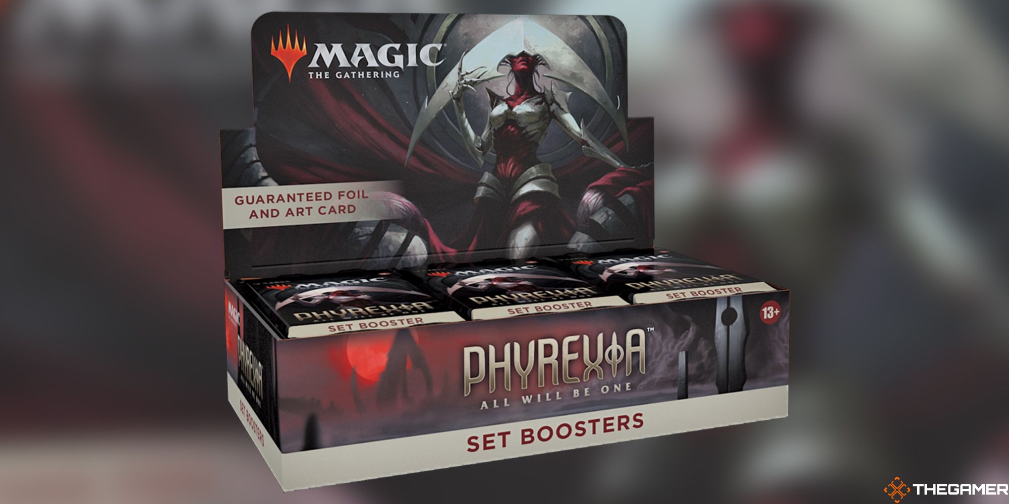 A Set booster box for Phyrexia: All Will Be One