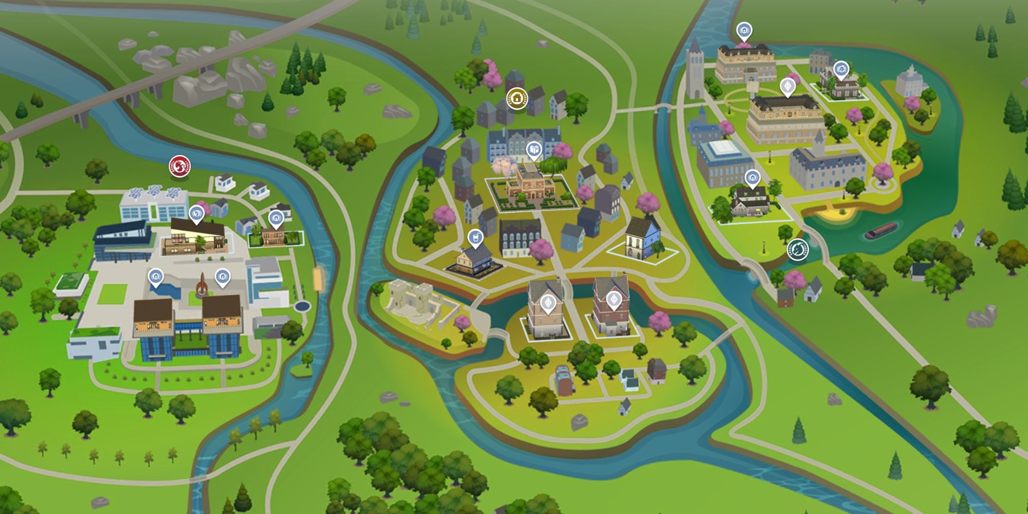 Sims 4 World Map Britechester